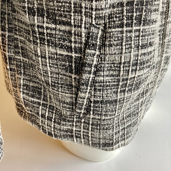 Emily Daniels Black White 44% Cotton 42% Polyester Zipper Closure Jacket size M - Picture 4 of 13